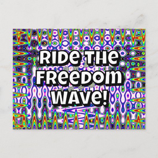 Ride the Freedom Wave ポストカード (正面)