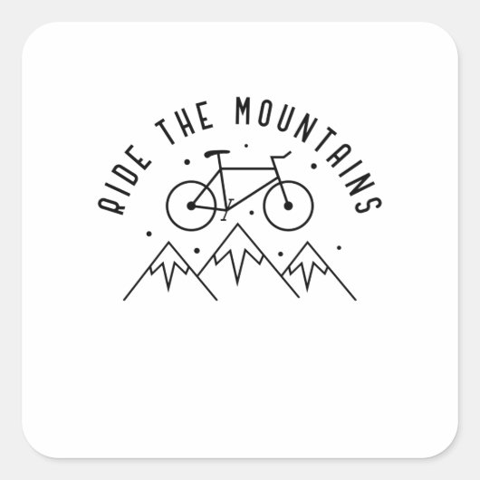 Ride The Mountains スクエアシール (正面)