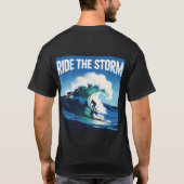 Ride the Storm – Surf Adventure Graphic Shirt Tシャツ (裏面)