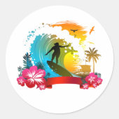 Ride The Tide  ラウンドシール (正面)