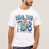 Ride the tide Surf Tシャツ (正面)