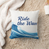 Ride The Wave Amazing Quote  クッション (ブランケット)