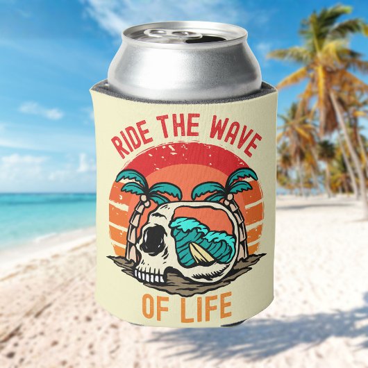Ride the Wave of Life Surfing  | Motivational Sea 缶クーラー