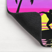 Ride the Waves – Purple Sunset Surf Mood Mouse Pad マウスパッド (コーナー)