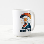Ride the Wind Paramotor コーヒーマグカップ (正面右)