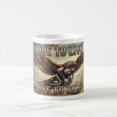 Ride to Live Biker Mug. Eagle and V Twin Engine コーヒーマグカップ (中央)