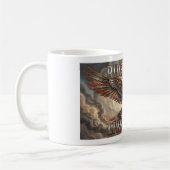 Ride to Live Biker Mug. Eagle and V Twin Engine コーヒーマグカップ (左)