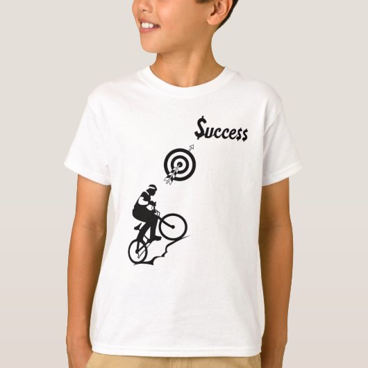 *Ride Towards Success – Inspirational Cyclist  Tシャツ (正面)