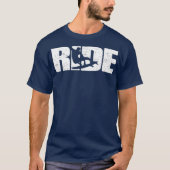 Ride Wakesurf Surfing Surfer Wake Surf Tシャツ (正面)