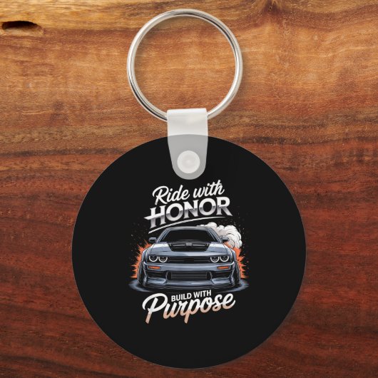 Ride With Honor Car Lover キーホルダー (正面)