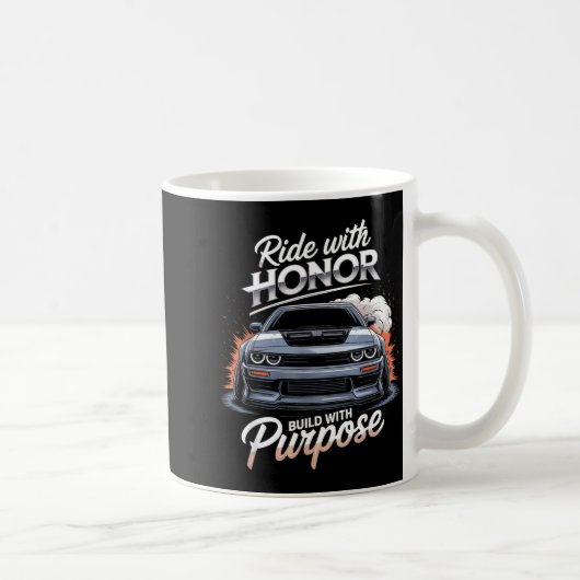 Ride With Honor Car Lover  コーヒーマグカップ (右)
