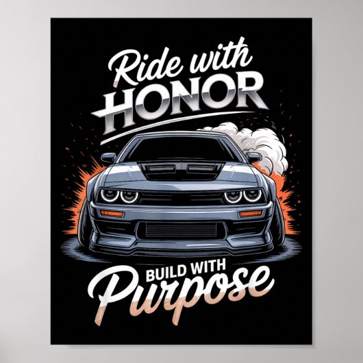 Ride With Honor Car Lover ポスター (正面)