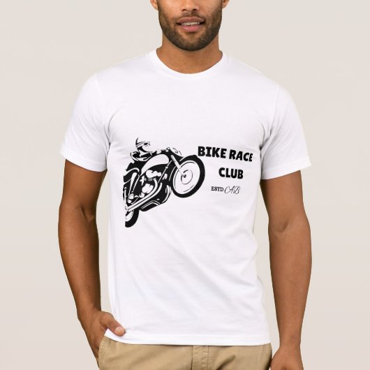 Ride with Soul – Bike Lover Logo Design Tシャツ (正面)