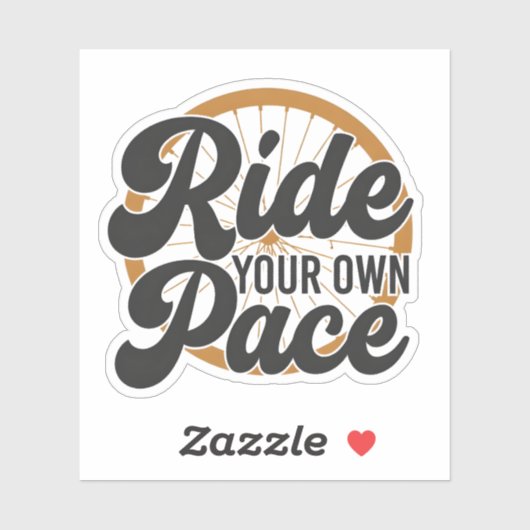 Ride Your Own Pace Motivational シール (シート)