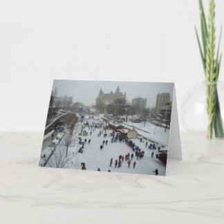 Rideau運河でスケートで滑ること カード