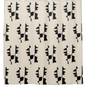 Rideau de bain - Abstrait Dual face シャワーカーテン (正面)