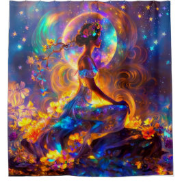 Rideau de bain Déesse Intérieure rainbow stars シャワーカーテン
