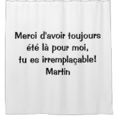 Rideau de douche 100% personnalisable シャワーカーテン (正面)