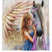 Rideau salle de bain Paradis Angel シャワーカーテン (正面)