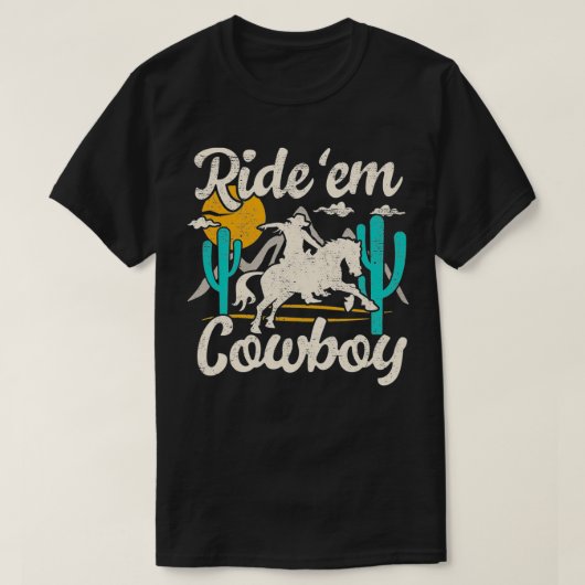 Ride'em cowboy casual chic graphic for women funny tシャツ (デザイン正面)