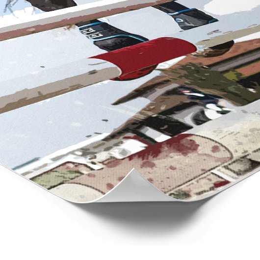 Rider Jumping Horse in Competition ポスター (角)