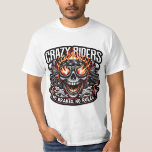 Riders 熱狂する - はっきりしたバイクもしくは自転車に乗る人スピリットグラフィックティー tシャツ