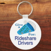 Rideshareのドライバーに大声で叫ぶ キーホルダー (正面)