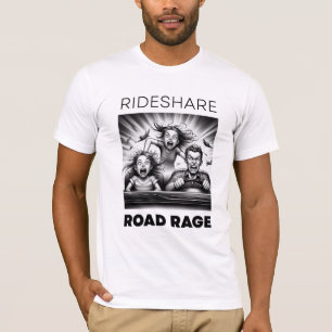 RIDESHAREレディおかしなシャツ 「リーデシェアロードレイジ」 Tシャツ