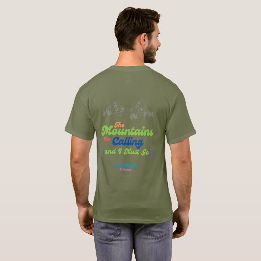 RideTheClassic 山が呼んでいる、そして私は行かねば Tシャツ (裏面フル)