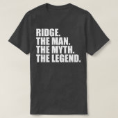 Ridge名Ridge与え名前 Tシャツ (デザイン正面)