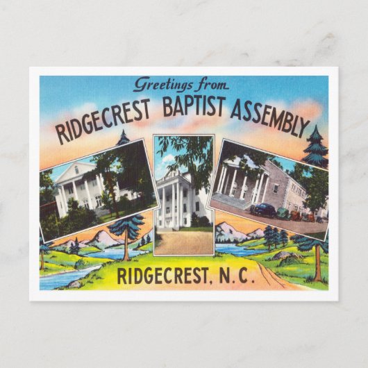 Ridgecrest Baptist Assemblyからの挨拶 ポストカード (正面)