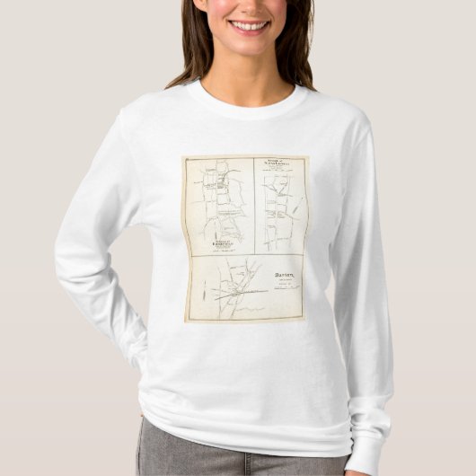 Ridgefield、ニュートン、Darien Tシャツ (正面)