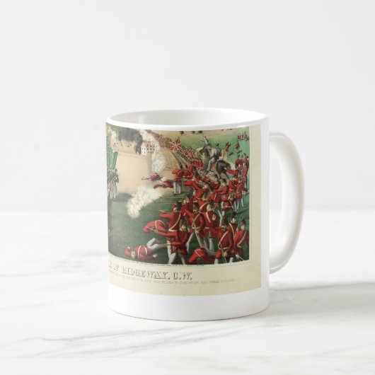 Ridgewayの石灰岩リッジのFenian侵略の戦い コーヒーマグカップ (正面右)