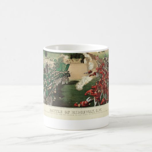 Ridgewayの石灰岩リッジのFenian侵略の戦い コーヒーマグカップ (中央)