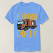 Riding Dirty - Trash Garbage Kids City Trash Truck Tシャツ (デザイン正面)