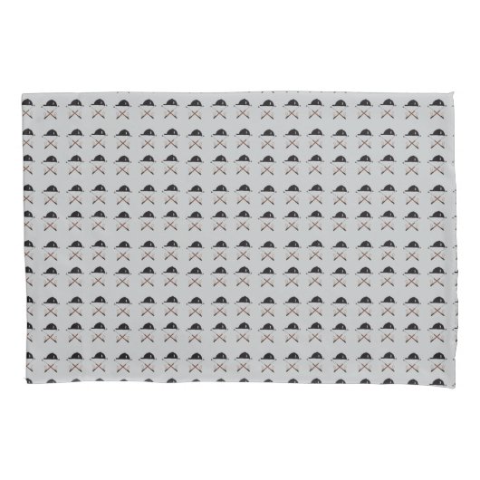 Riding helmet and crops clock 枕カバー (正面)