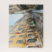 Riding the Tram in Lisbon Portugal Postcard ジグソーパズル (縦)