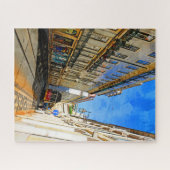 Riding the Tram- Lisbon, Portugal Puzzle ジグソーパズル (横)