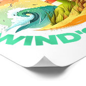 Riding The Wind's Whims Ocean Humor Lighthouse Sce ポスター (角)