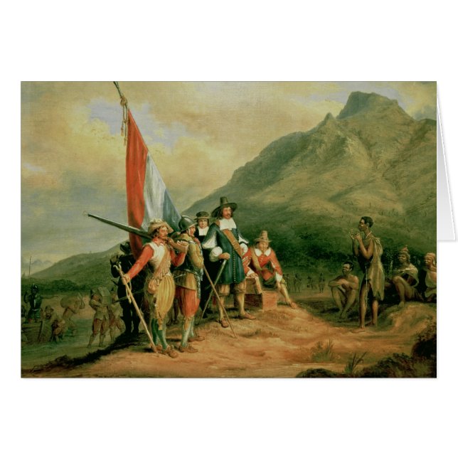 Riebeeck 1月vanの着陸 (正面横)