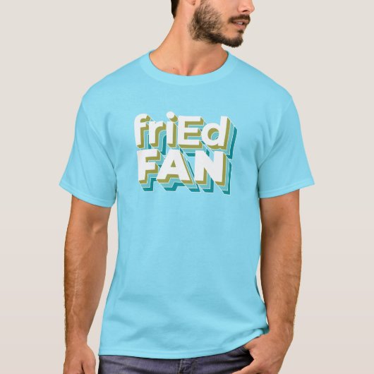 riEdFanロゴ(ターコイズ) Tシャツ (正面)