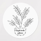 Riégate bonito I Etiquetas redondas ラベル (デザイン1)