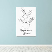 Riégate bonito I Lienzo vertical キャンバスプリント (インサイチュ (ウッドフロア))