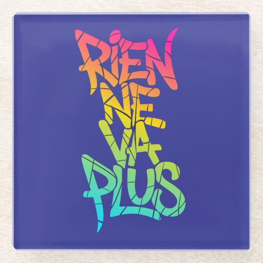 Rien ne va plus ガラスコースター (正面)