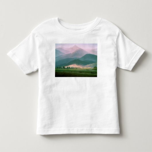 Riesengebirgeの景色、1810-11年 トドラーTシャツ (正面)