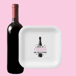 Riesling For Everything Funny Winery Party ペーパープレート