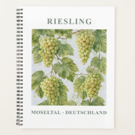 Riesling Moseltal Deutschland Vintage Travel Art プランナー手帳