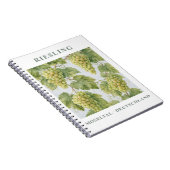 Riesling Moseltal Germany Vintage Travel Art ノートブック (右側)