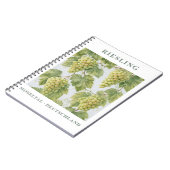 Riesling Moseltal Germany Vintage Travel Art ノートブック (左側)