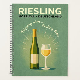 Riesling Moseltal Germany Vintage Travel Art プランナー手帳